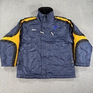 Vintage St. Louis Blues Jacket Mens Medium NHL‎ Hockey CCM Center Ice 90s